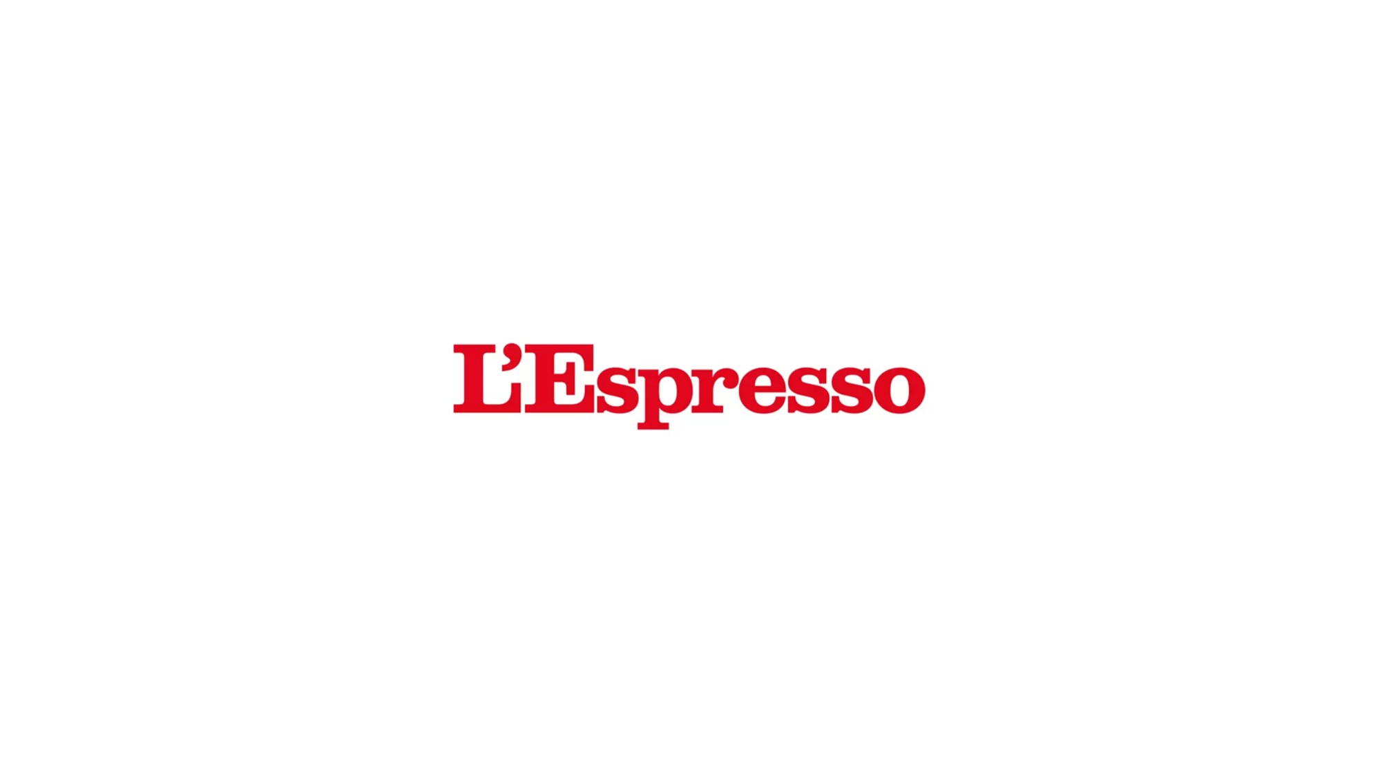Interview with L'Espresso