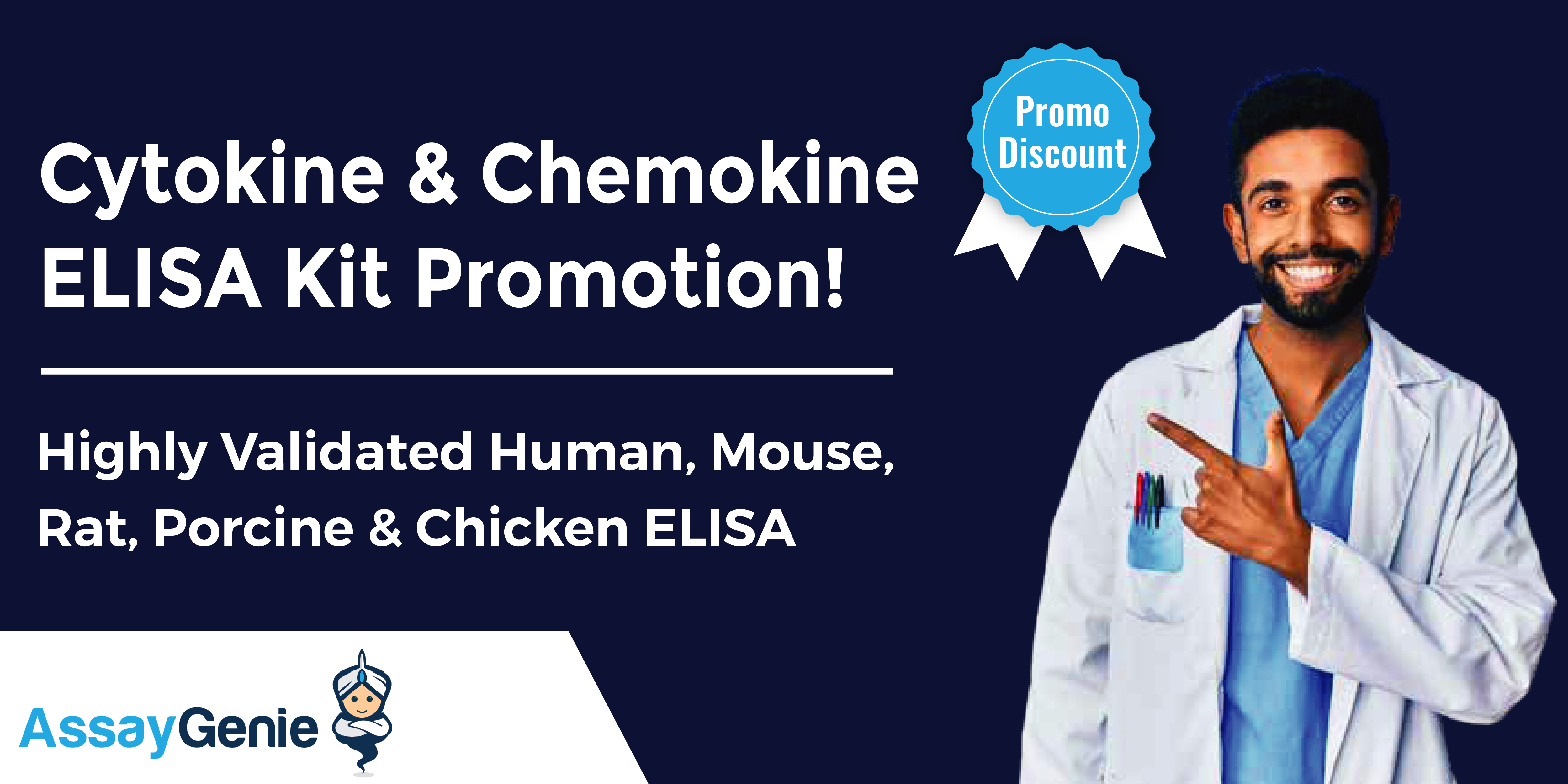 50% ELISA promotion for Cytokines and Chemokines from Assay Genie!